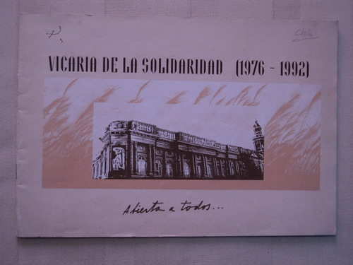 Folleto De Vicaría De La Solidaridad (1976 - 1992).