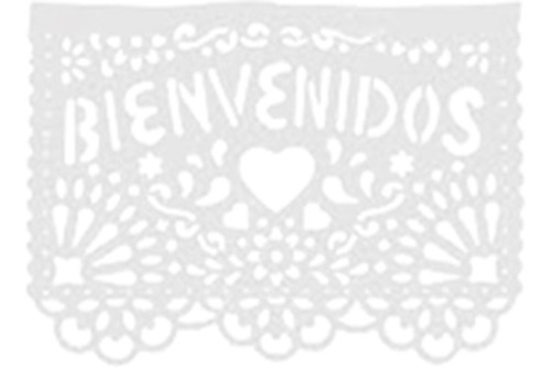 Papel Picado 10 Tiras De Boda En Blanco