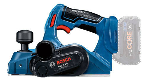 Cepillo A Batería Bosch Gho 18v-li + Lijadora Orbital S/bat Azul