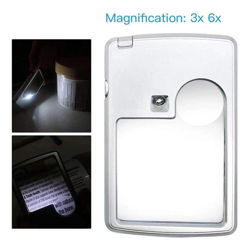 Lupa Pequeña Lupa Led Lupa Led 3x 6x Para Niños Lupa Portáti