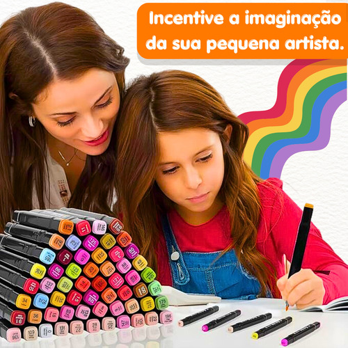 Canetinhas Bobbie Goods 24 Unidades Ponta Dupla Touch