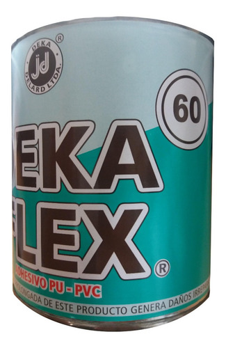 Imagen 2 de 2 de Pegamento Adhesivo Pvc-poliuretano Dekaflex 750 Cc Universal