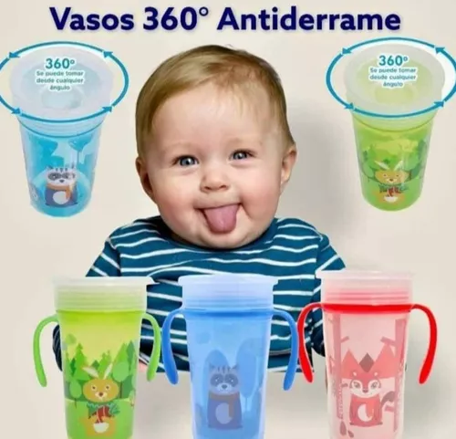 Vaso 360 Antiderrame Color Verde