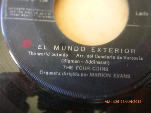 Vinilo Single The  Four Coins - El Mundo Exteri  --( N113