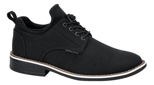 Zapato De Junior Casual Perry Ellis 6021 Negro