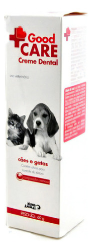 Creme Dental Goodcare Cães E Gatos 60g - Mundo Animal Sabor Tutti Frutti