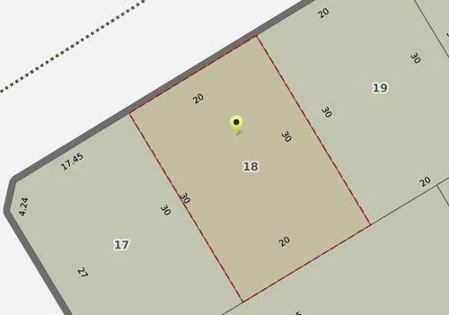 Imagen 2 de 2 de Lote De 20 X 30 Mts En Zona Residencial De #trenquelauquen