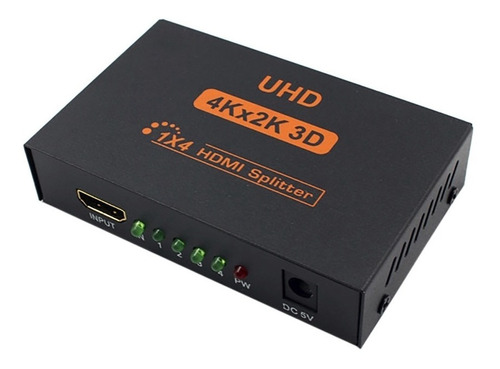 Hdmi Splitter 1x4  Full Hd 4k 2k Multiplica Señal