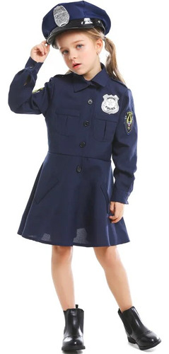 Disfraz De Cosplay Para Niños Uniforme De Oficial De Policí