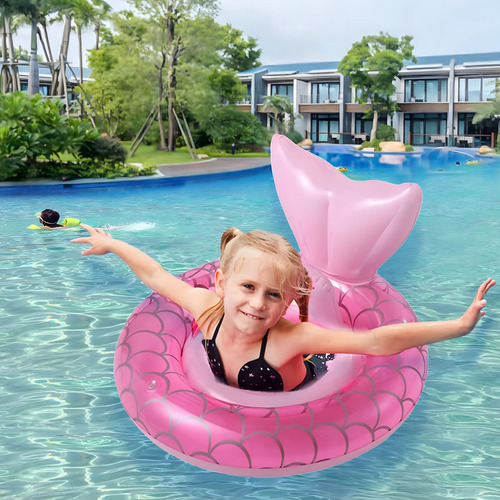K Flotador De Piscina Mermaid For Bebés Con Asiento Y Asa