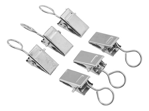 Clips Para Cortinas, 100 Piezas, De Metal De Primera Calidad
