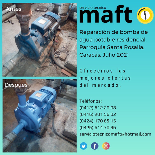 Imagen 10 de 10 de Reparación Instalación Mantenimiento De Bombas De Agua