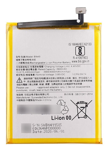 Batería Bn49 Para Xiaomi Redmi 7a 4000mah - Garantía