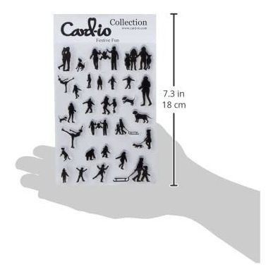 Card-io  22.4 x 11.4 x 0.4 cm Transparente  Festive Fun Clear Juego de Sellos Transparente 