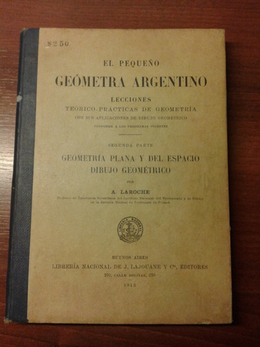 Documento Histórico. libro Geometría.-