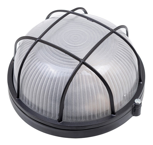 Imagen 3 de 7 de Lámpara Tipo Tortuga Sica - Redonda - 60w - Negra - Exterior