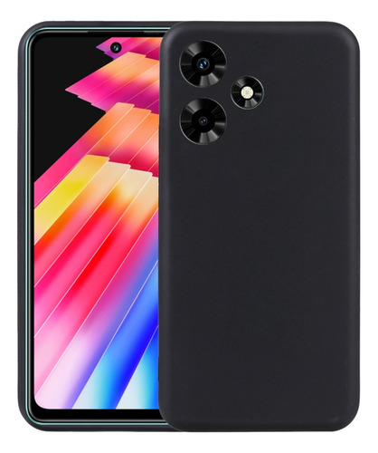Funda De Teléfono Tpu Negra Para Infinix Hot 30