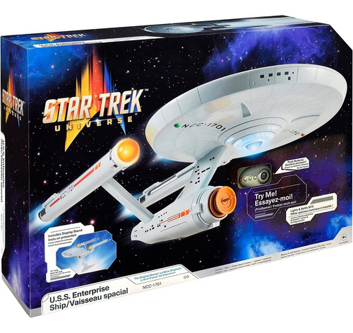 Star Trek Enterprise Ncc-1701 Nave, Frases, Sonido Y Luz