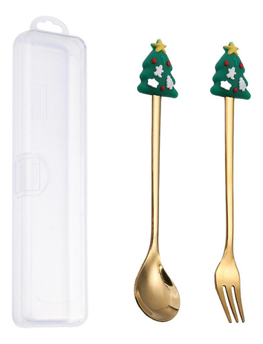 Juego De Cucharas Navideñas, Kit De Árbol De Navidad