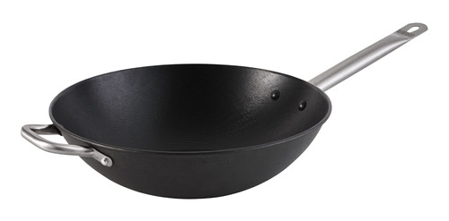 Imusa Lci-19008 Wok De Hierro Fundido Ligero Presazonado Ant