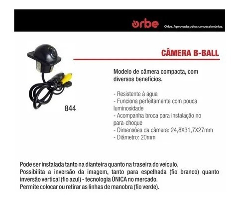 Imagem 2 de 3 de Camera De Ré Orbe Tartaruga B-ball