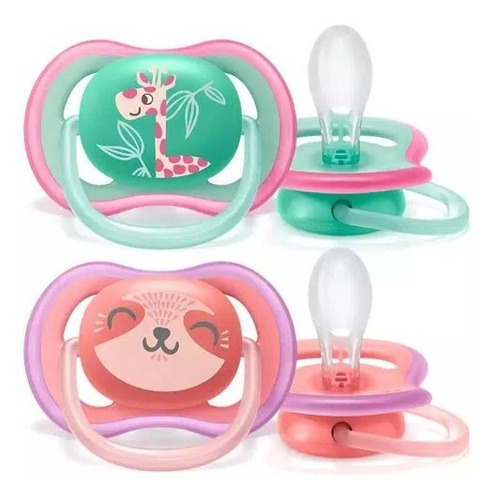 Set X2 Chupetes +18 Meses Ultra Air Avent Philips