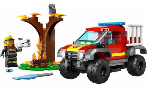 Lego City 60393 - Camión De Rescate De Bomberos 4x4 Original