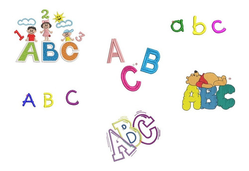 Diseño De Matrices Para Maquinas Bordadoras Abc Nene Escolar