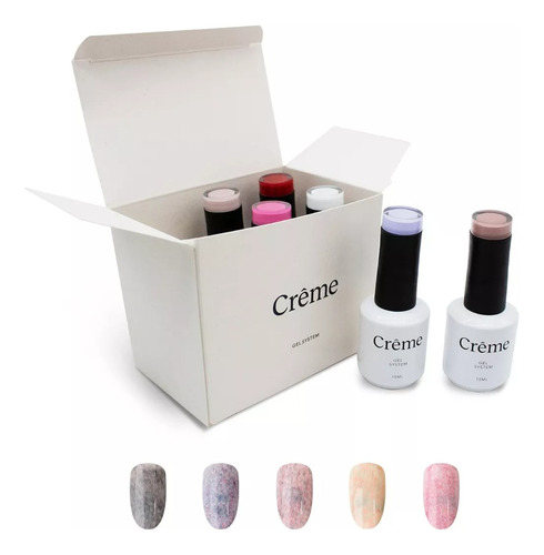 Esmalte Gelish Semipermanente Creme Gel Barniz Uñas 5pz 15ml