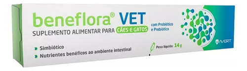 Beneflora Vet 14g Suplemento Alimentar Para Cães Gatos Avert