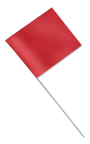 Banderines De Seguridad - 64x89mm, Rojos - 2 Paq De 100