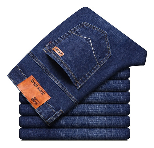 Jeans De Marca Para Hombre De Estilo Clásico, Casual, Casual