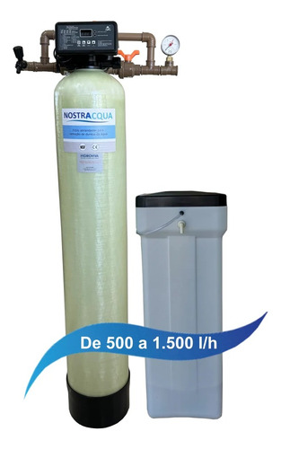 Filtro De Água Abrandador Nitrato 0,5 A 1,5 M³/h Automático