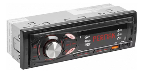 Radio Som Mp3 Permak 4x45w Com 2 Usb Leitor Cartão Sd