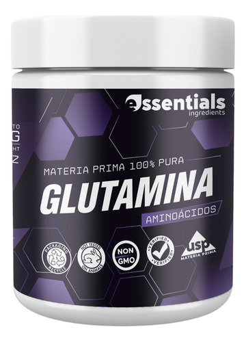 L-glutamine 250g Glutamina Pura - g a $196