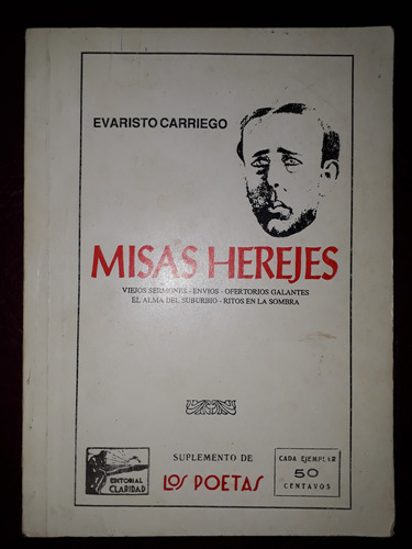 Evaristo Carriego-misas Herejes-editorial Claridad