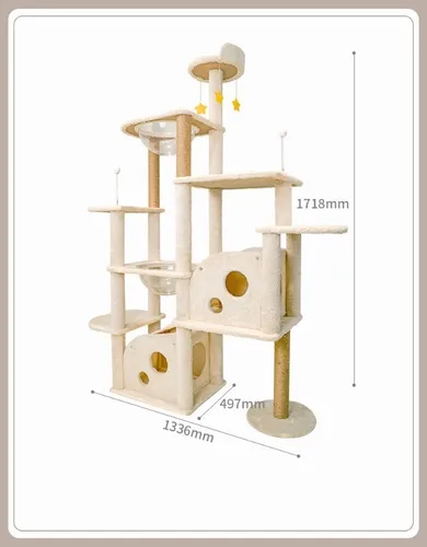 Rascador Grande Torre rbol Para Gato Varios Niveles 1.7m Env o