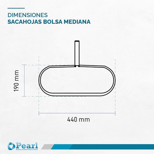 Imagen 2 de 7 de Saca Hojas Piscinas Pearl Bolsa Mediana