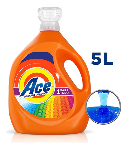 Detergente Ace 1 Para Todo, 5 L