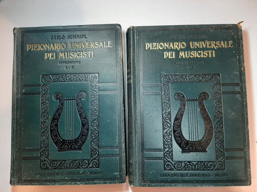 Antiguo Libro Diccionario Música Antigua 2 Tomos Ro 1439