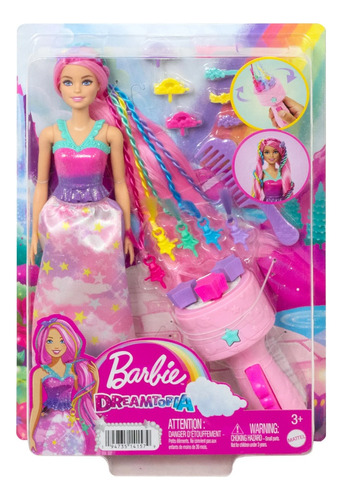 Barbie Muñeca,  Twist'n Style Con Extensiones De Arcoíris