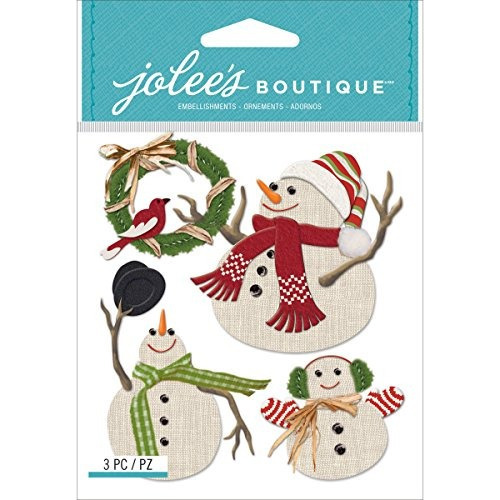 Jolees Boutique Dimensional Stickers Munecos De Nieve