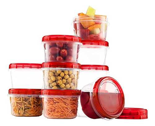 [16 Oz 10 Pack] Twist Top Soup Storage Containers Nyxpq