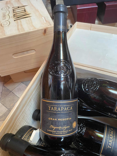 Vino Tarapaca Etiqueta Negra Gran Reserva Caja De Madera.