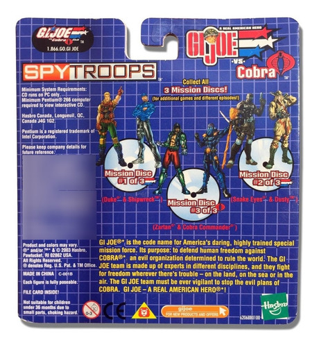 Snake Eyes Spytroops Gi Joe Vs Cobra Instant Cd-romm