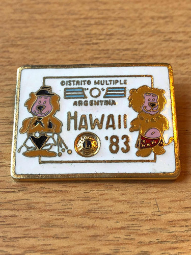 Pin Club De Leones Hawaii 83 Ideal Coleccionistas!!!