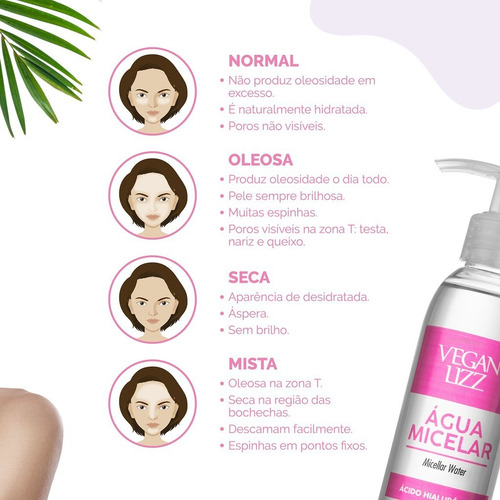 Imagem 5 de 8 de Água Micelar Solução Limpeza Facial 5 Em 1 Ácido Hialurônico