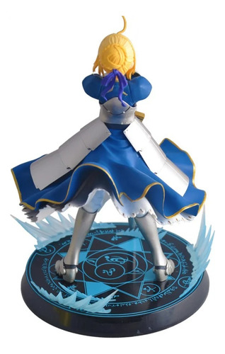 Anime Fate/ Grand Rei Saber Caliburn Battle Scene 23 Cm