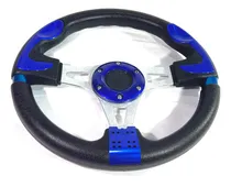 Comprar Volante Deportivo Tuning Racing 32cm Negro + Azul V5182-04