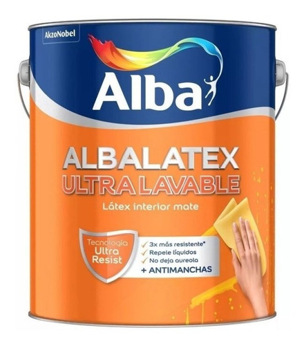 Latex Lavable Mate Alba Albalatex Premium 20lts Ambito